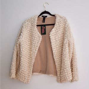Fluffy size L H&M coat